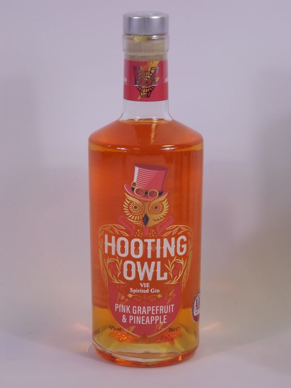Great British Booze Company - Hooting Owl VIE Spirited Gin Pink Grapefruit & Pineapple 1